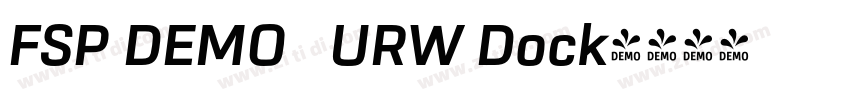 FSP DEMO   URW Dock字体转换